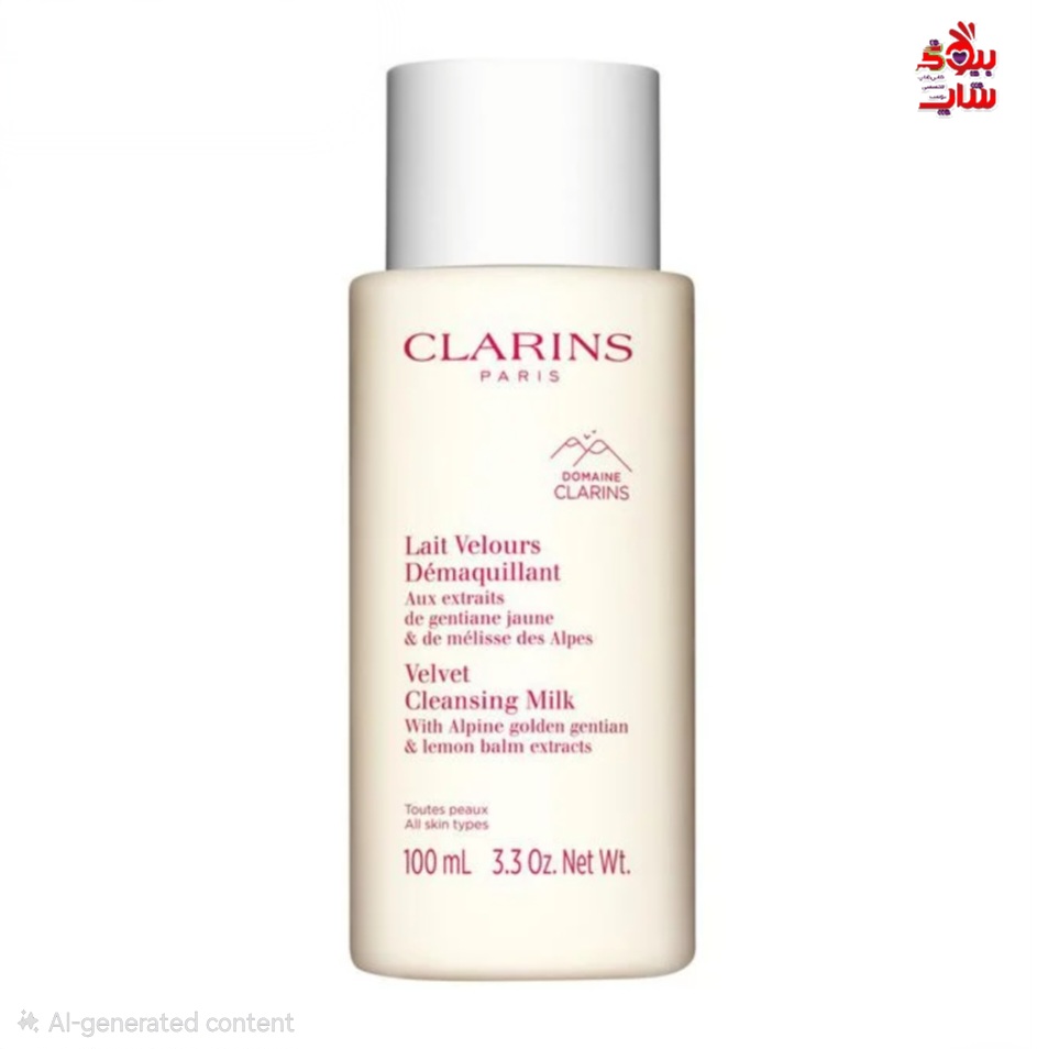 شیر پاک کن صورت کلارنس مخملی - آبرسان + پاک کننده ملایم آرایش شیر اورجینالCLARINSE  Velvet Facial Milk Cleanser Hydrating + Gentle Milk Makeup Remover