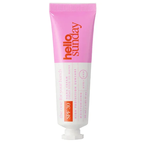 کرم ضد آفتاب دست hello Sunday حاوی spf 30 حجم 30میل اصل اروپایی Hello Sunday The One For Your Hands SPF 30 Hand Cream with Hyaluronic Acid