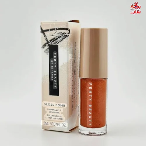 لیپ گلاس فنتی بیوتی رنگ گلو سایز مینی اصل اروپایی Fenty Beauty by Rihanna Gloss Bomb Universal Lip Luminizer