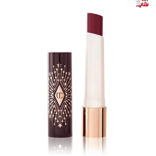 بالم لب شارلوت تیلبری حاوی اسید هیالورونیک هپی کیس  رنگ HAPPIBERRY اصل اروپایی حجم فولسایز CHARLOTTE TILBURY HYALURONIC HAPPIKISS HAPPIBERRY   Hydrating LIPSTICK BALM in a berry shade your lips will love