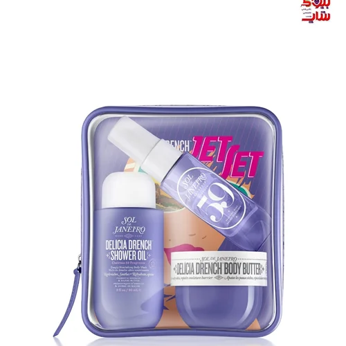 پک مراقبت از بدن سول دو ژانیرو  اصل اروپایی SOL DE DELÍCIA DRENCH JET SET   TRAVEL-I FRIENDLY DEEP MOISTURE BODY CARE ROUTINE