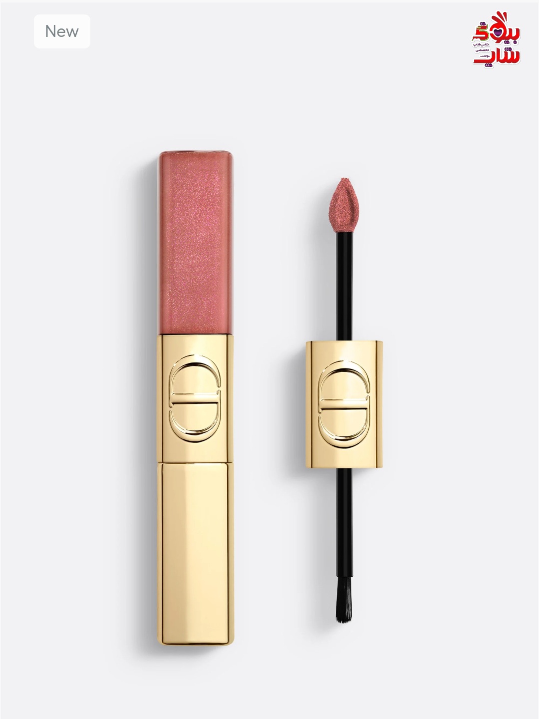 رژ لب مایع شاین دار دیور رنگ 100  spectacular nude لانچ جدید هالیدی فولسایز اورجینال DIOR Rouge Dior Sequin Liquid Duo Holiday 2025- Limited Edition Liquid Lipstick Duo- UItra-Glittery Color and Glossy Shine