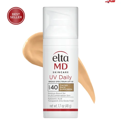 ضد آفتاب رنگی التا ام دی spf 40 حاوی اسید هیالورونیک 48گرم اصل اروپایی EltaMD UV Clear Tinted Broad-Spectrum SPF 40