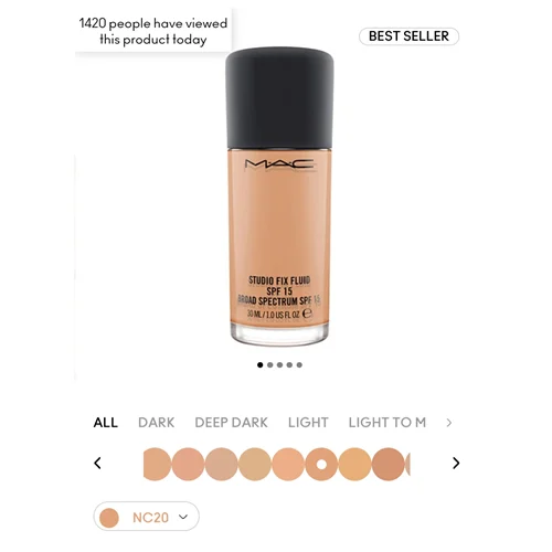 کرمپودر استودیو فیکس مک با spf15 mac cosmetic