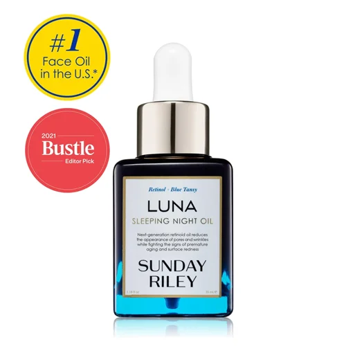 سرم رتینوئیدی luna ساندی ریلی اصل اروپایی حجم ۱۵میل SUNDAY RILEY LUNA SLEEPING RETINOID NIGHT OIL