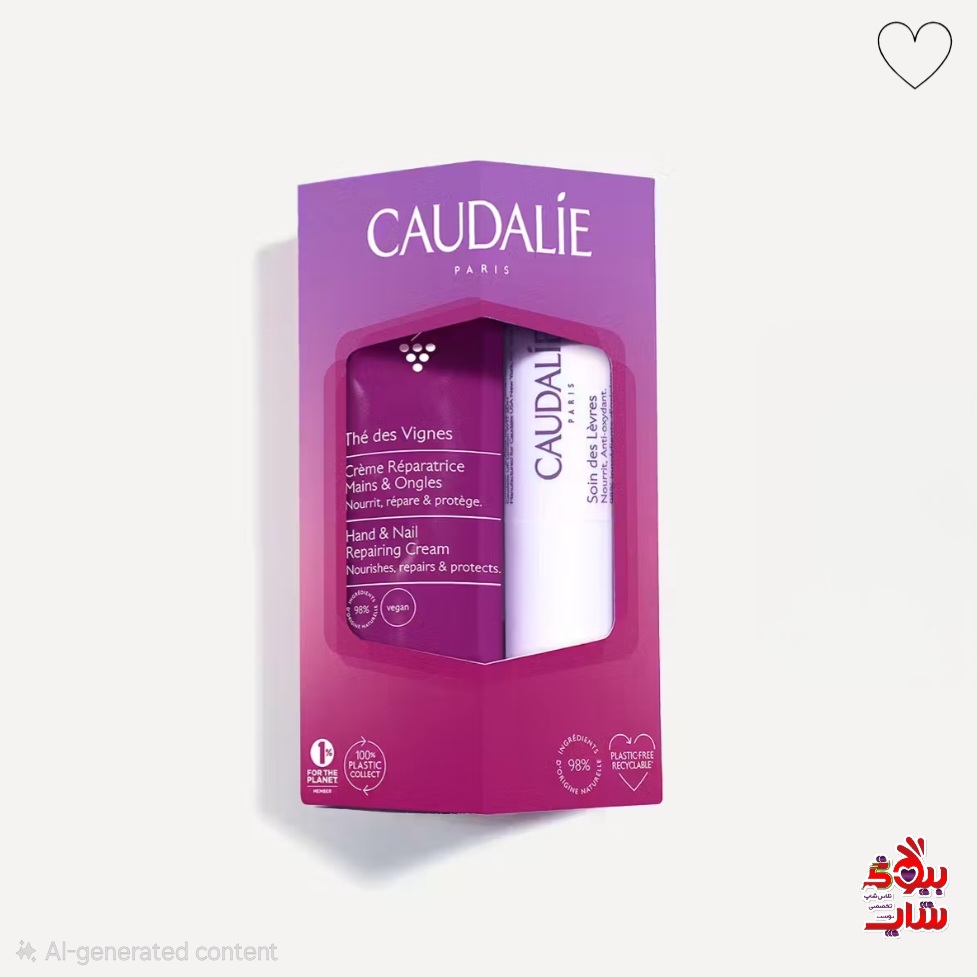 ست کرم دست و بالم لب کدلی اورجینال CAUDALIE Vine Tea  Hand & Lip Duo