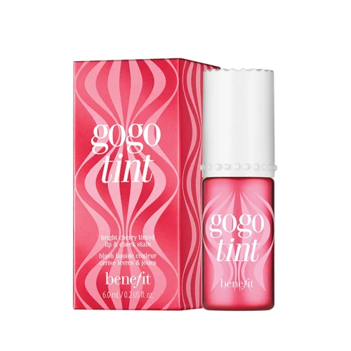 تینت رژ لب و گونه  بنفیت رنگ گوگو حجم ۶میل BENEFIT COSMETIC gogo LIP&CHEEK TINT