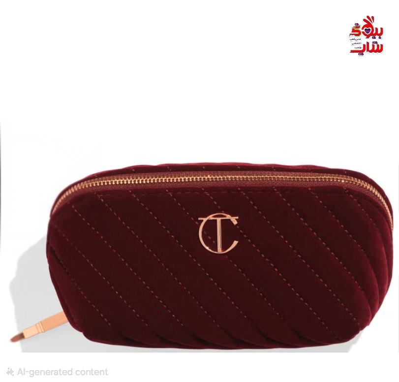 CHARLOTTE TILBURY Charlotte Tilbury Organizer Velvet Makeup Bag- Medium کیف آرایش مخملی شارلوت تیلبری متوسط اورجینال