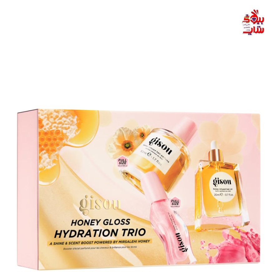 پک آبرسان براق عسلی گیسو اورجینال Gisou Honey Gloss Hydration Trio