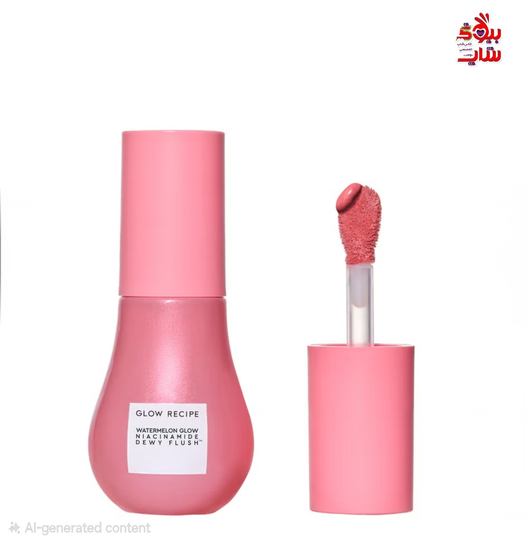 Glow Recipe Watermelon Glow Niacinamide Dewy Flush Brightening Serum Blush r Watermelon Flush رژ گونه گلورسپی درمان لک و آبرسانی رنگ Watermelon Flushاورجینال