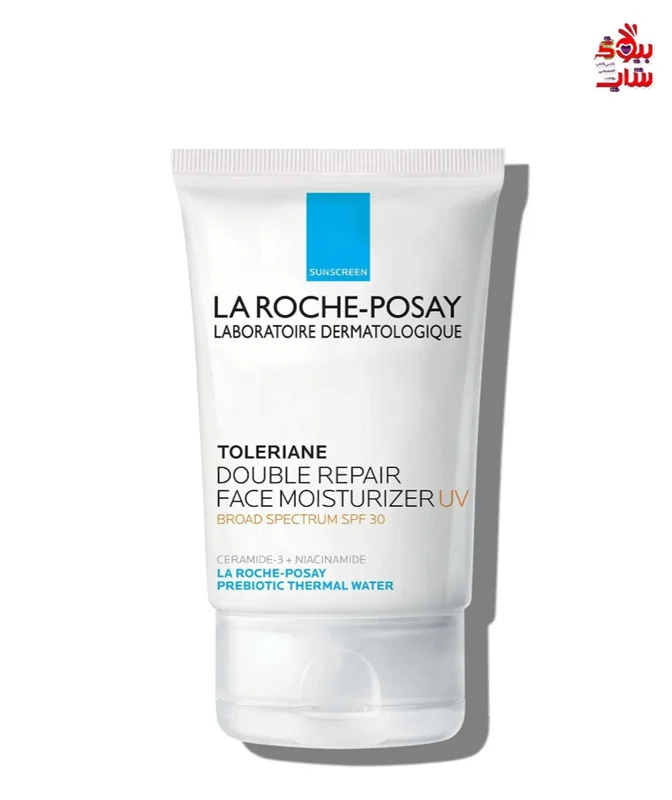 مرطوبکننده و ترمیم کننده پوست  لاروش پوزای با spf30 حجم 100میل اورجینال LAROCHE-POSAY LABORATOIRE DERMATOLOGIQUE TOLERIANE DOUBLE REPAIR FACE MOISTURIZER UV BROAD SPECTRUM SPF30