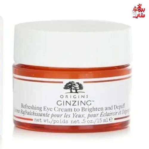 کرم دور چشم روشن کننده و جوانساز قوی اوریجینز اصل اروپایی حجم 5میل Origins Ginzing Refreshing Eye Cream To Brighten and Depuff for Unisex